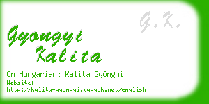 gyongyi kalita business card