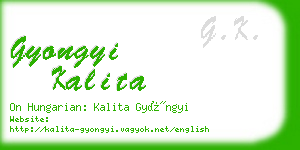 gyongyi kalita business card